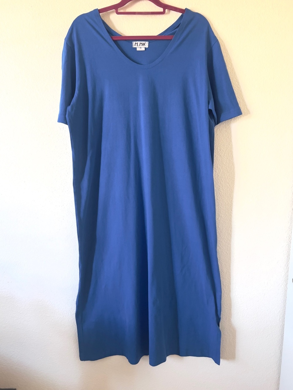 M.Mac Blue V-Neck Women’s Dress